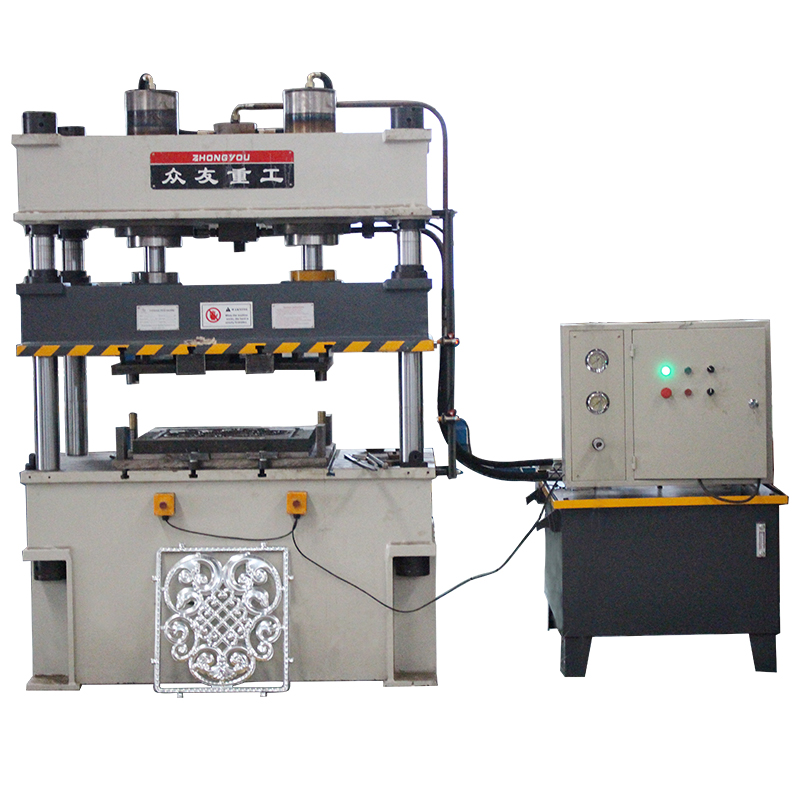 100噸壓花切花三梁四柱油壓機(jī) 100T廠家直銷壓花四