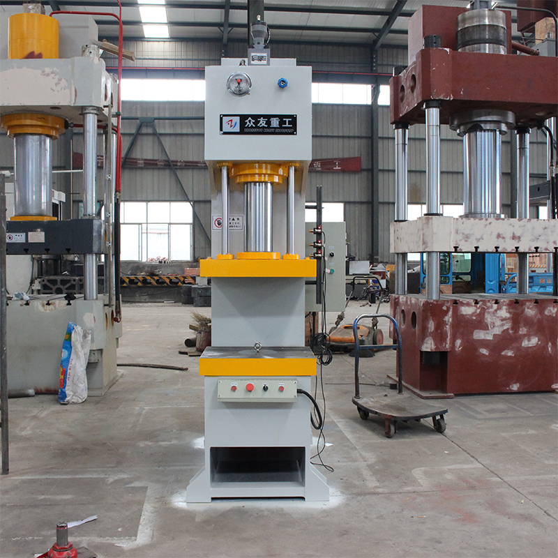 63T帶四向?qū)е絾伪塾蛪簷C 63噸單臂油壓機