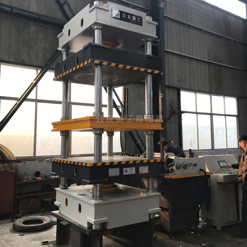 100噸五梁四柱雙動防火板專用油壓機100T成型油壓