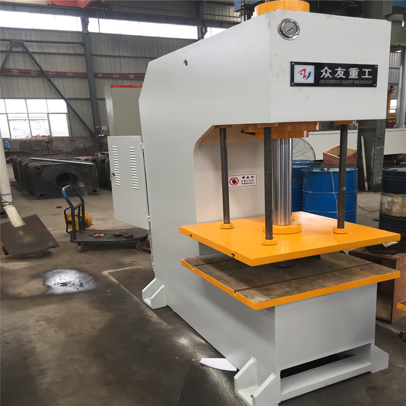 63噸臺面750×700帶導柱單臂液壓機