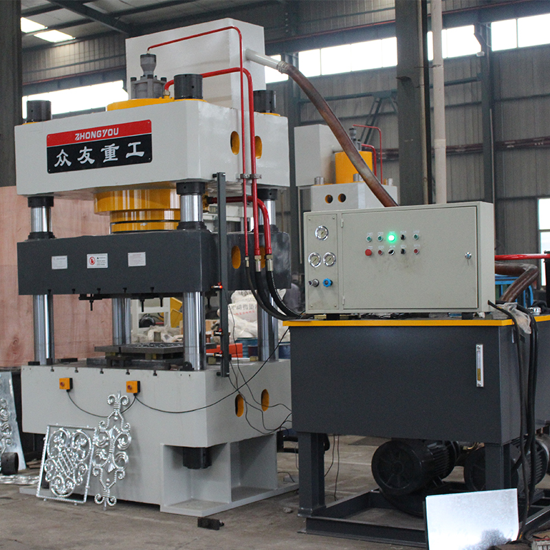 500噸壓花切花四柱液壓機