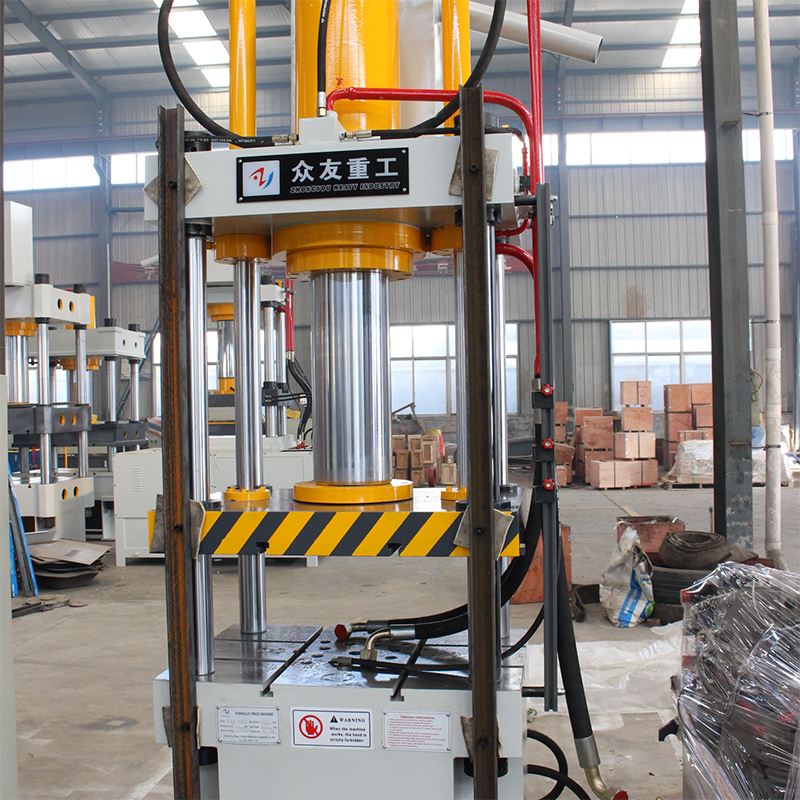 100噸帶快速缸伺服系統四柱液壓機